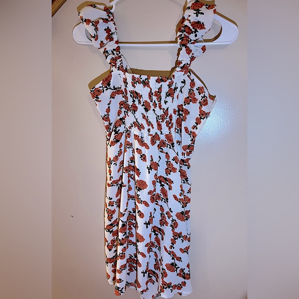 American Eagle tie front print dress size small